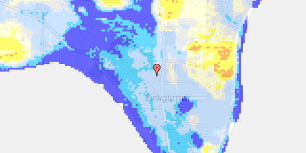 Ekstrem regn på Rønne Alle 10