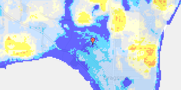 Ekstrem regn på Rønne Alle 32A