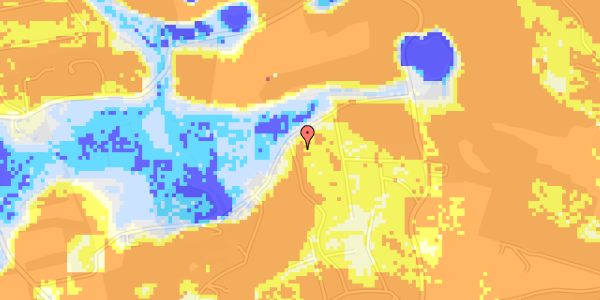 Ekstrem regn på Sandholmsvej 22