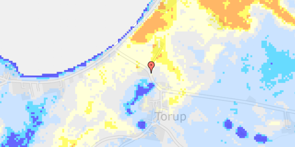 Ekstrem regn på Søndre Molsvej 8