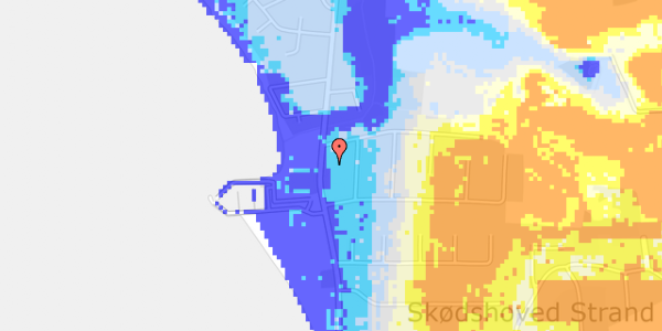 Ekstrem regn på Vestre Strandvej 35