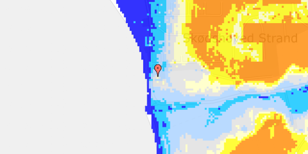 Ekstrem regn på Vestre Strandvej 53