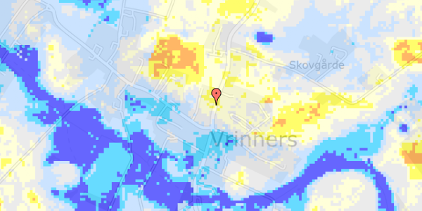 Ekstrem regn på Vrinners Bygade 8