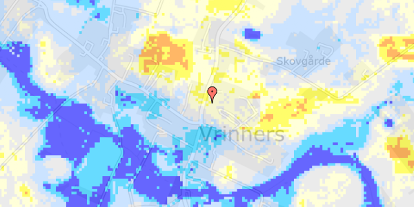 Ekstrem regn på Vrinners Bygade 15