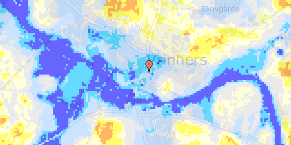 Ekstrem regn på Vrinners Bygade 33