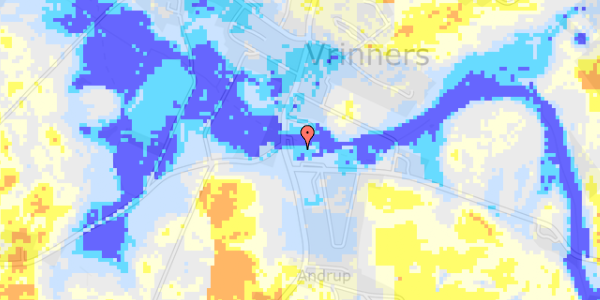 Ekstrem regn på Vrinners Bygade 45