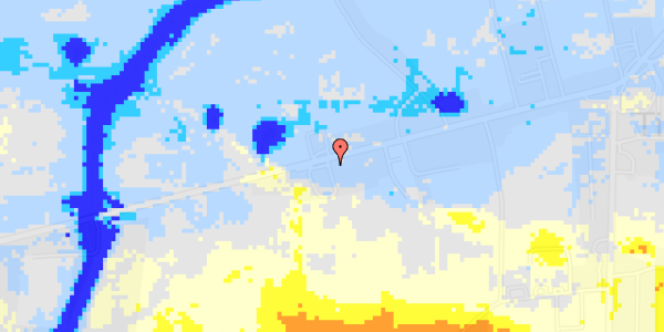 Ekstrem regn på Århusvej 6