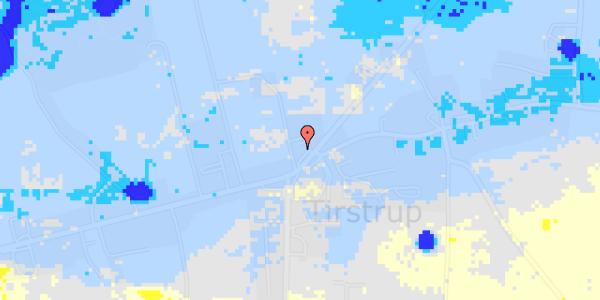 Ekstrem regn på Århusvej 49