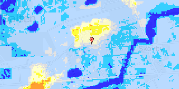 Ekstrem regn på Danavej 3