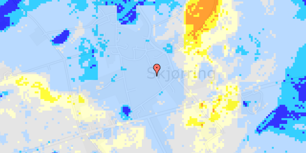 Ekstrem regn på Kirkevej 10