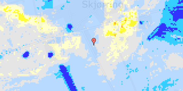 Ekstrem regn på Skjørringvej 112