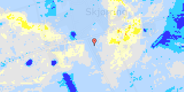 Ekstrem regn på Skjørringvej 116