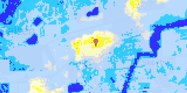 Ekstrem regn på Spireavej 16