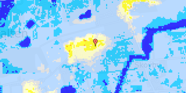 Ekstrem regn på Spireavej 30