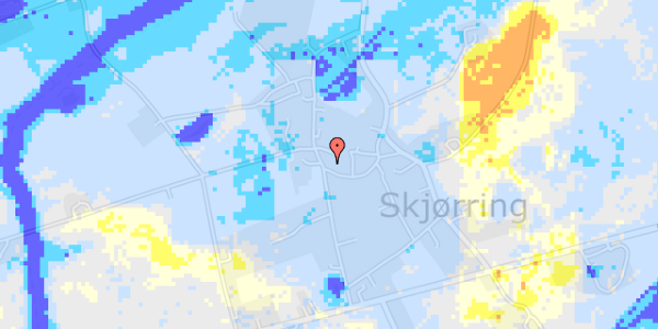 Ekstrem regn på Vestre Skolevej 30