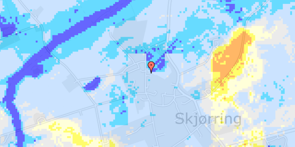 Ekstrem regn på Vestre Skolevej 50