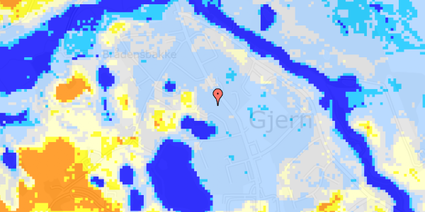 Ekstrem regn på Falkenkær 12