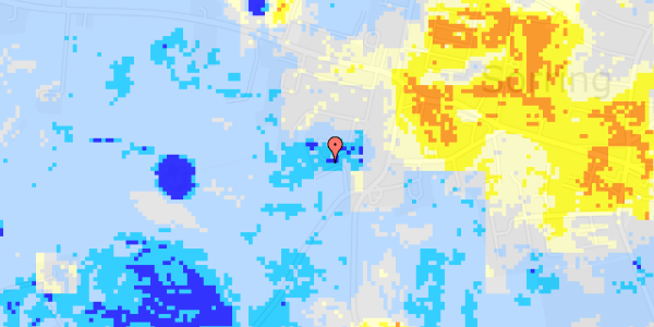 Ekstrem regn på Høghgårdsvej 35