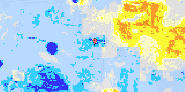 Ekstrem regn på Høghgårdsvej 37