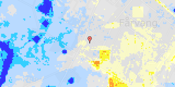 Ekstrem regn på Nylands Allé 10