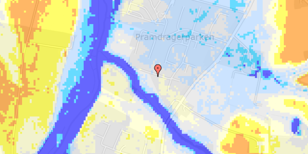 Ekstrem regn på Pramdragerparken 83