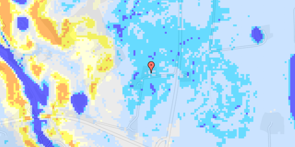 Ekstrem regn på Skanderborgvej 290