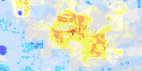 Ekstrem regn på Skolebakken 1