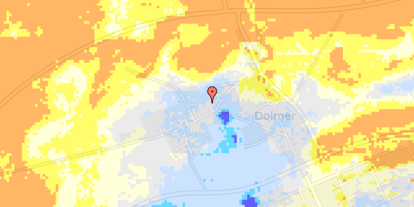 Ekstrem regn på Dolmer Bygade 18