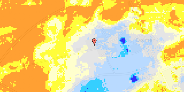 Ekstrem regn på Dolmer Bygade 30