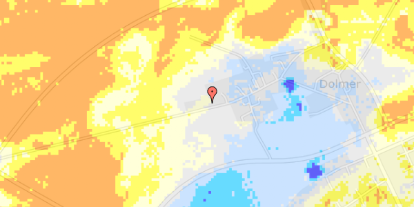 Ekstrem regn på Dolmer Bygade 32