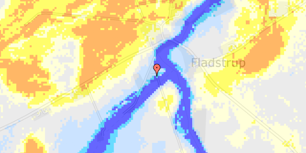 Ekstrem regn på Fladstrupvej 21