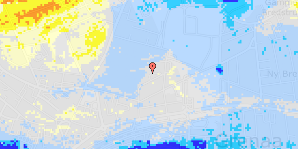 Ekstrem regn på Fredensgade 11, st. th