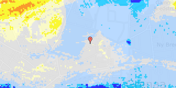 Ekstrem regn på Fredensgade 13, st. th