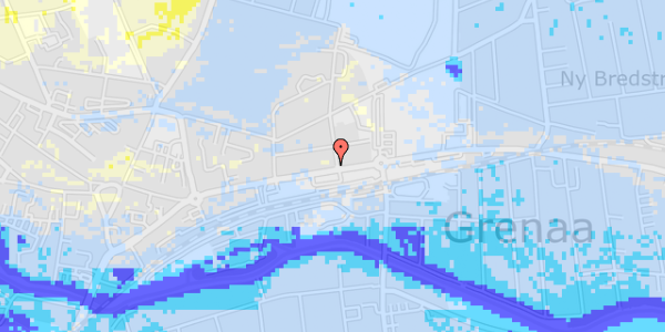 Ekstrem regn på Østerbrogade 25, 1. 