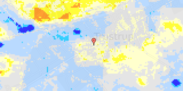 Ekstrem regn på Århusvej 240