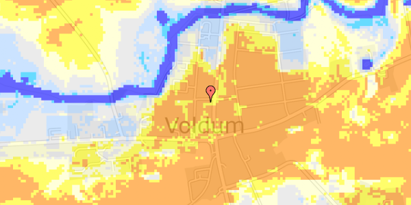 Ekstrem regn på Clausholmvej 380