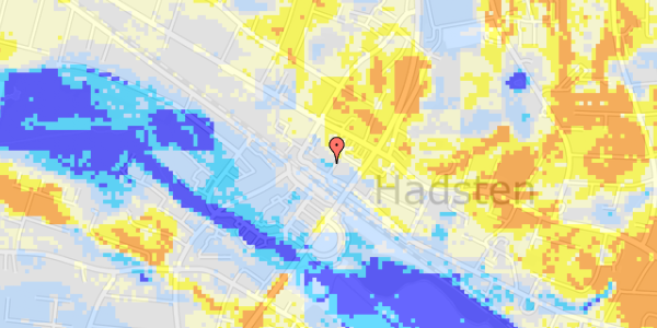 Ekstrem regn på Østergade 7F