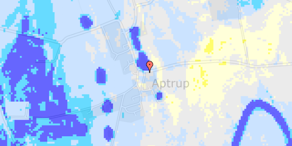 Ekstrem regn på Aptrupvej 65