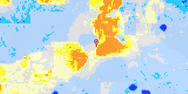 Ekstrem regn på Gl Randersvej 83