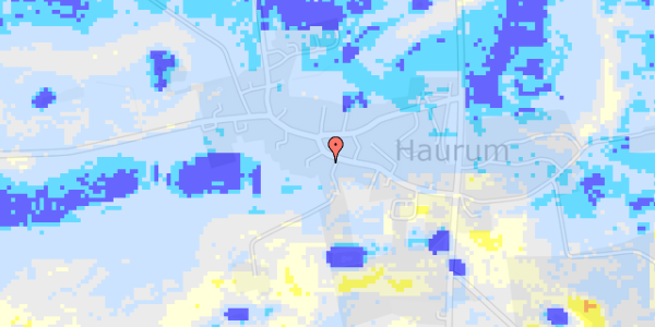 Ekstrem regn på Haurum Byvej 31