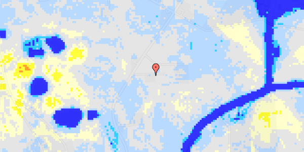 Ekstrem regn på Voldby Hovvej 50