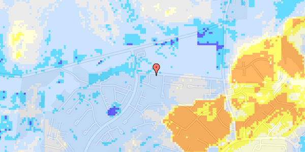 Ekstrem regn på Bjergegårdsvej 38