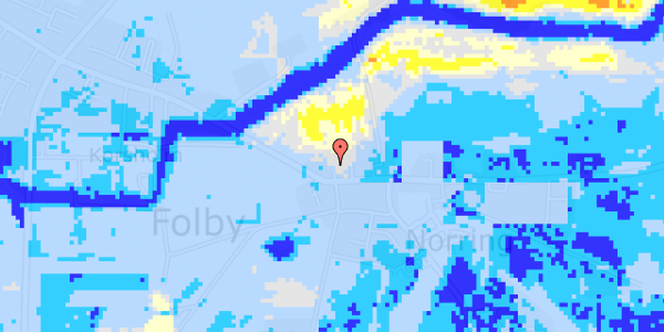 Ekstrem regn på Damsbrovej 32