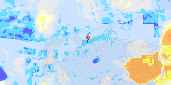 Ekstrem regn på Fuglebakken 32