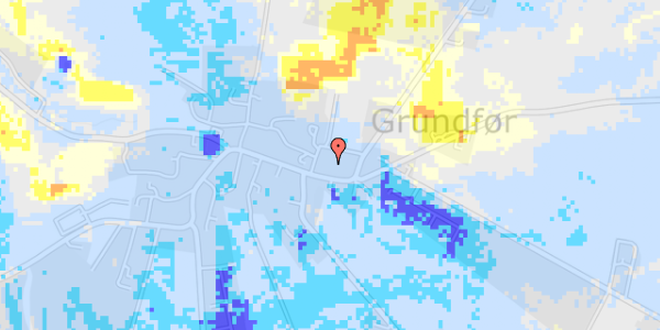 Ekstrem regn på Skolestien 1