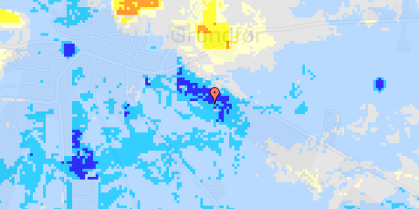 Ekstrem regn på Skoletoften 14