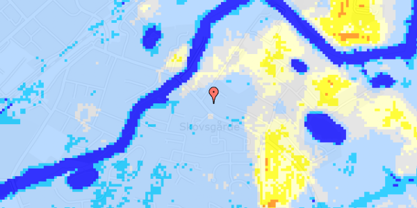 Ekstrem regn på Blegindvej 37