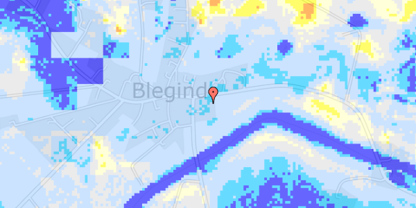 Ekstrem regn på Blegindvej 60C