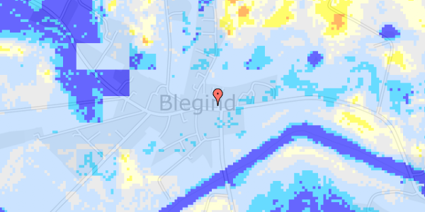 Ekstrem regn på Blegindvej 77B