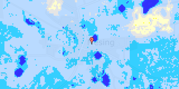 Ekstrem regn på Foerlev Møllevej 30